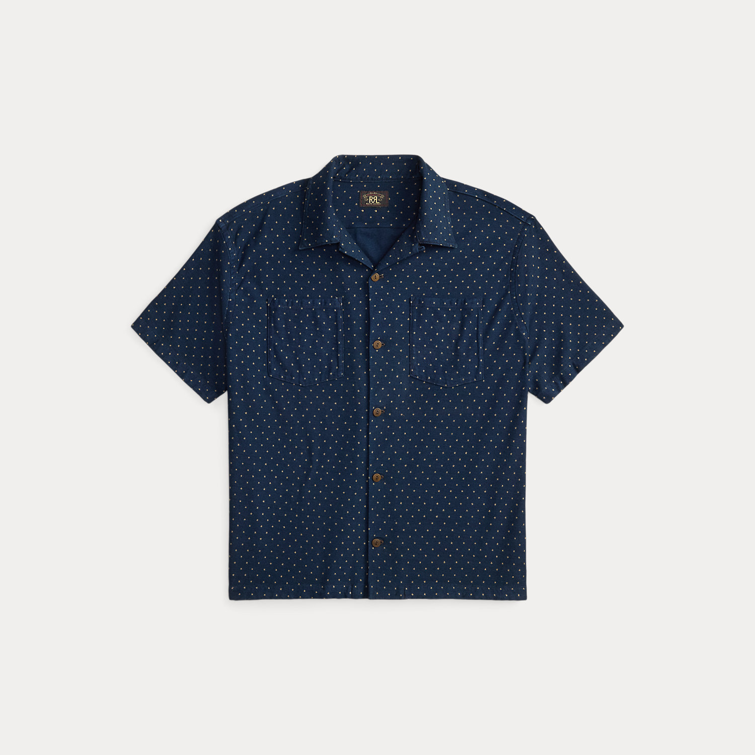 Indigo-Jerseyhemd mit Sternenmuster von RRL