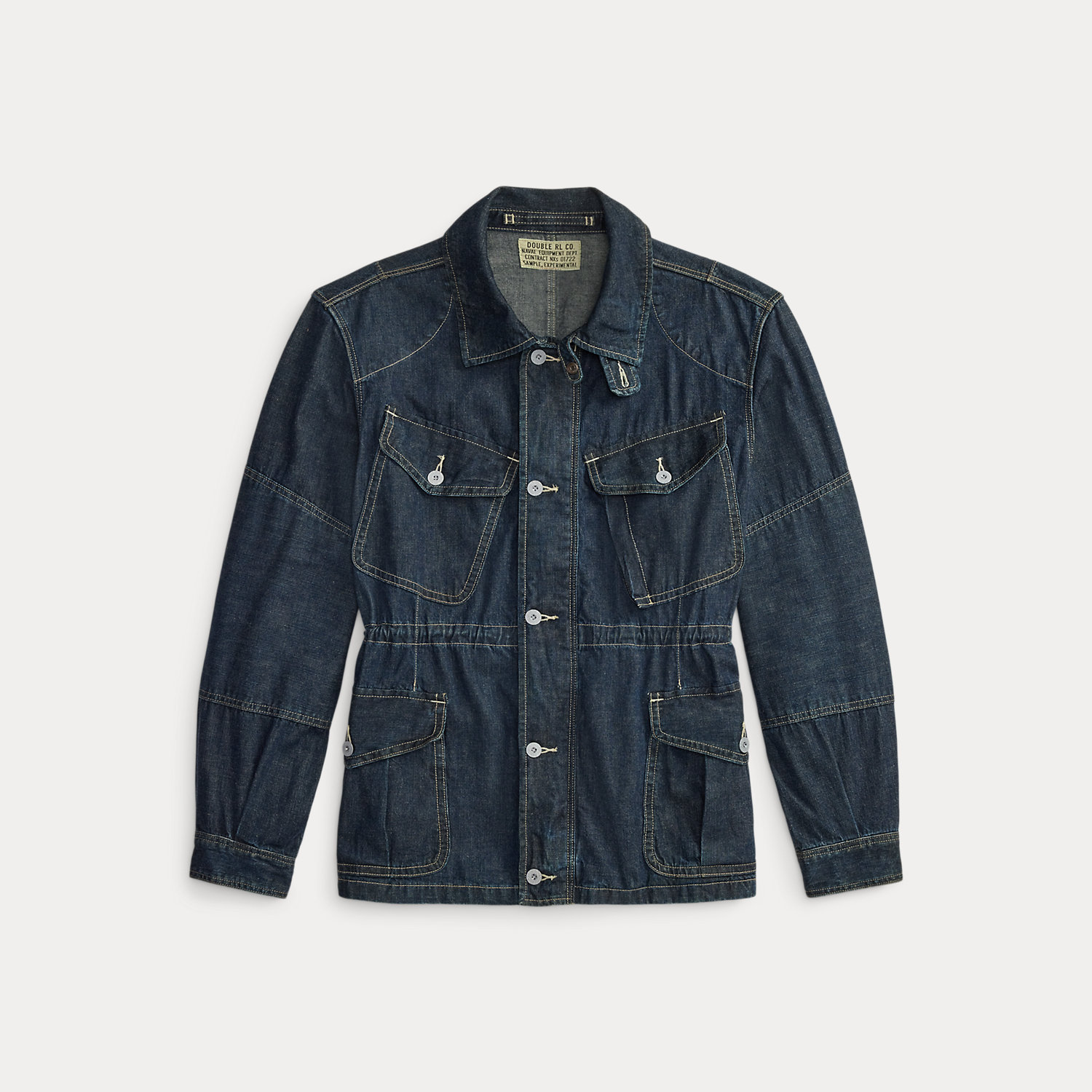 Indigoblaue Feldjacke aus Denim von RRL