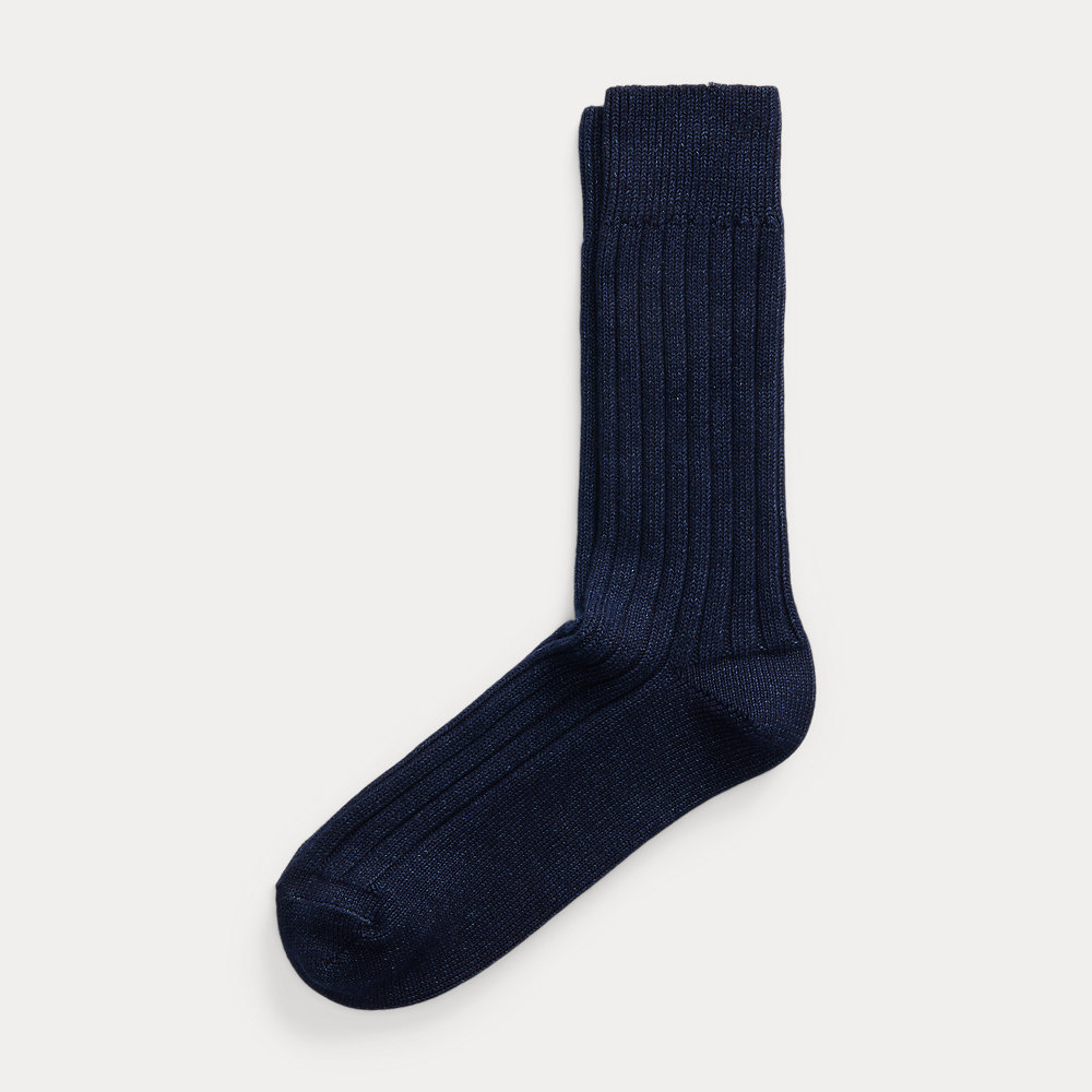 Indigofarbene Socken mit Stretch von RRL