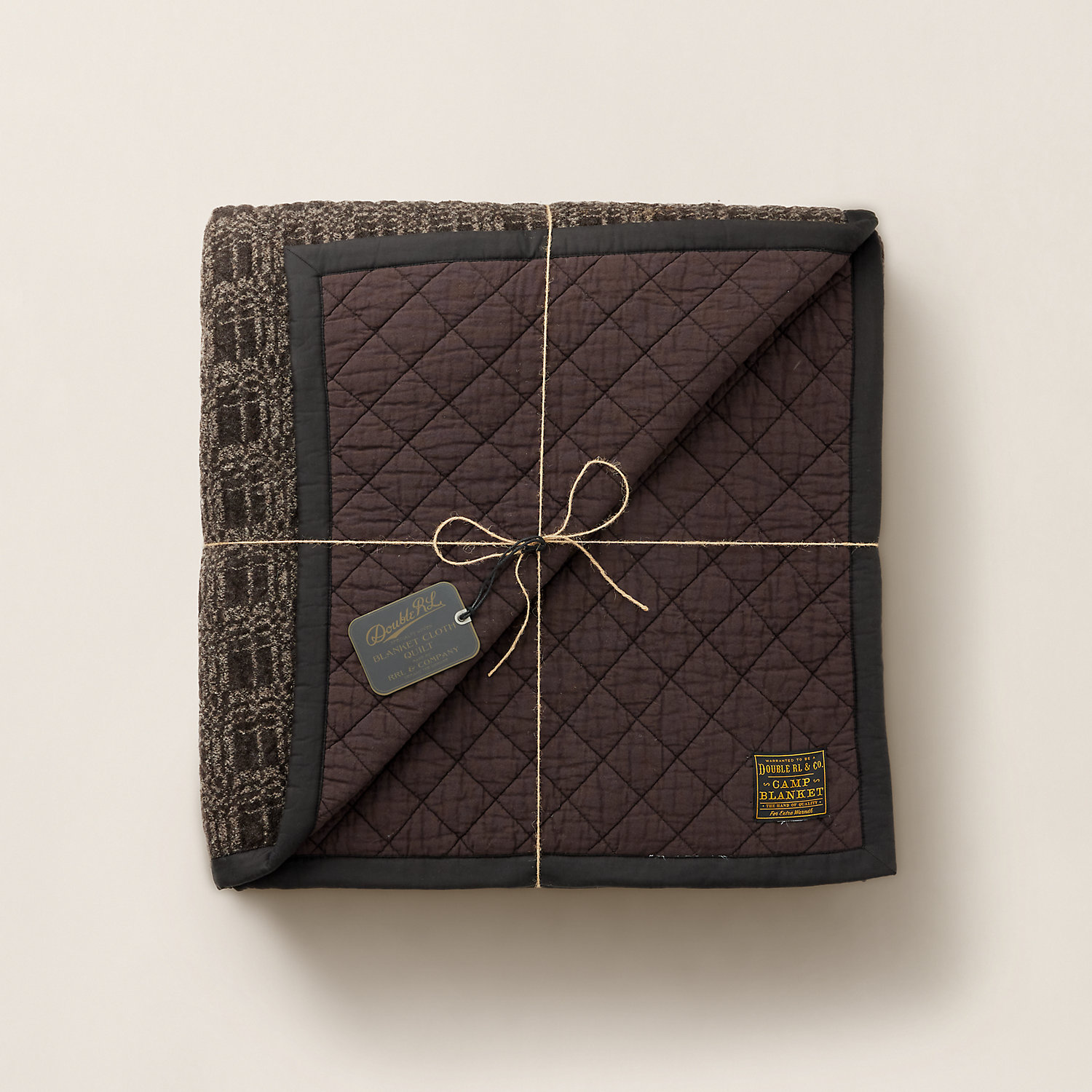 Jacquarddecke aus Wolle und Baumwolle von RRL