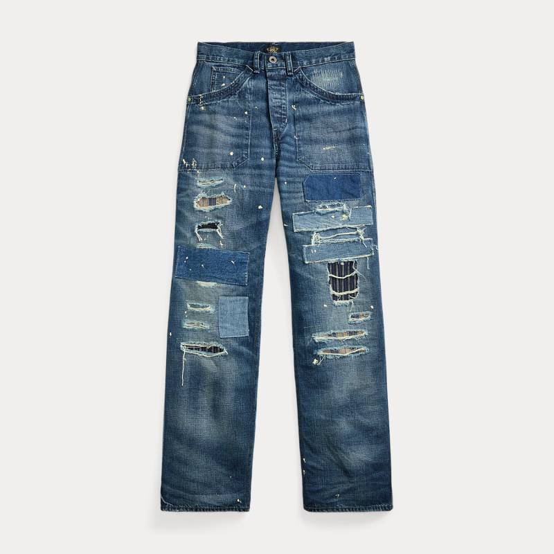 Jeans Ryleigh in Used-Optik mit Schnalle von RRL