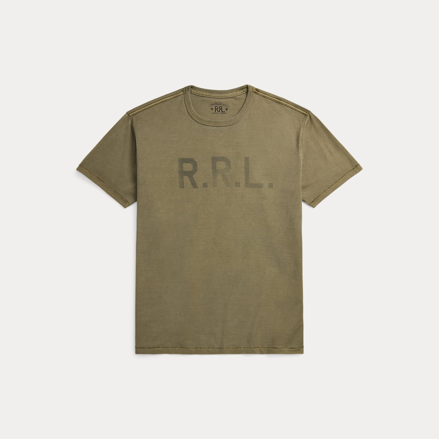 Jersey-T-Shirt mit Logo von RRL