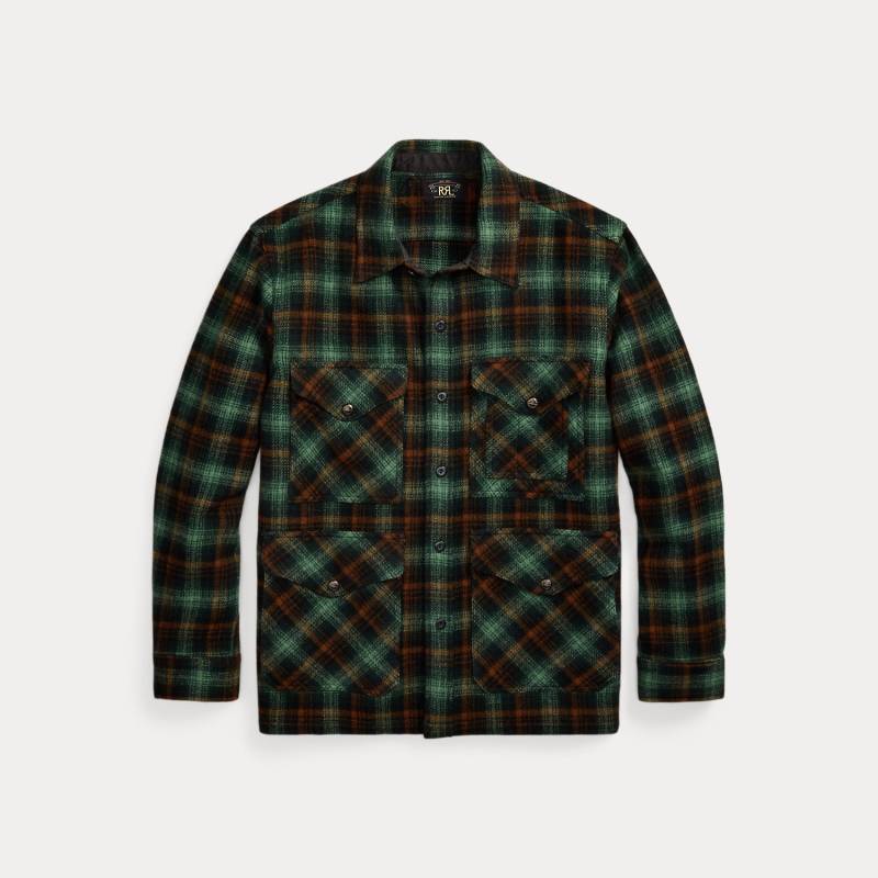 Karierte Hemdjacke aus Wolltwill Karierte Hemdjacke aus Wolltwill von RRL