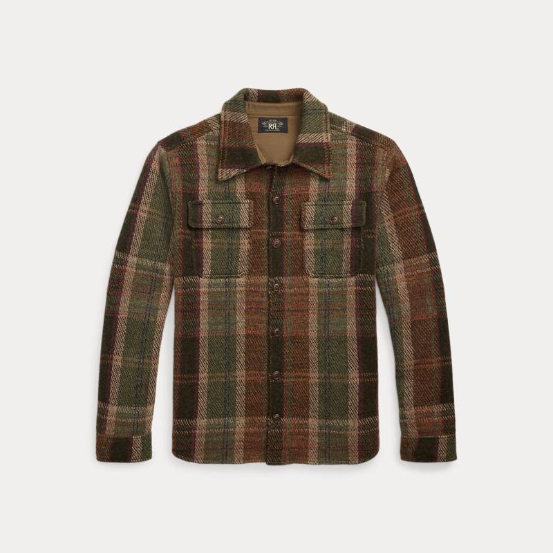 Karierter Arbeitshemd-Pullover von RRL