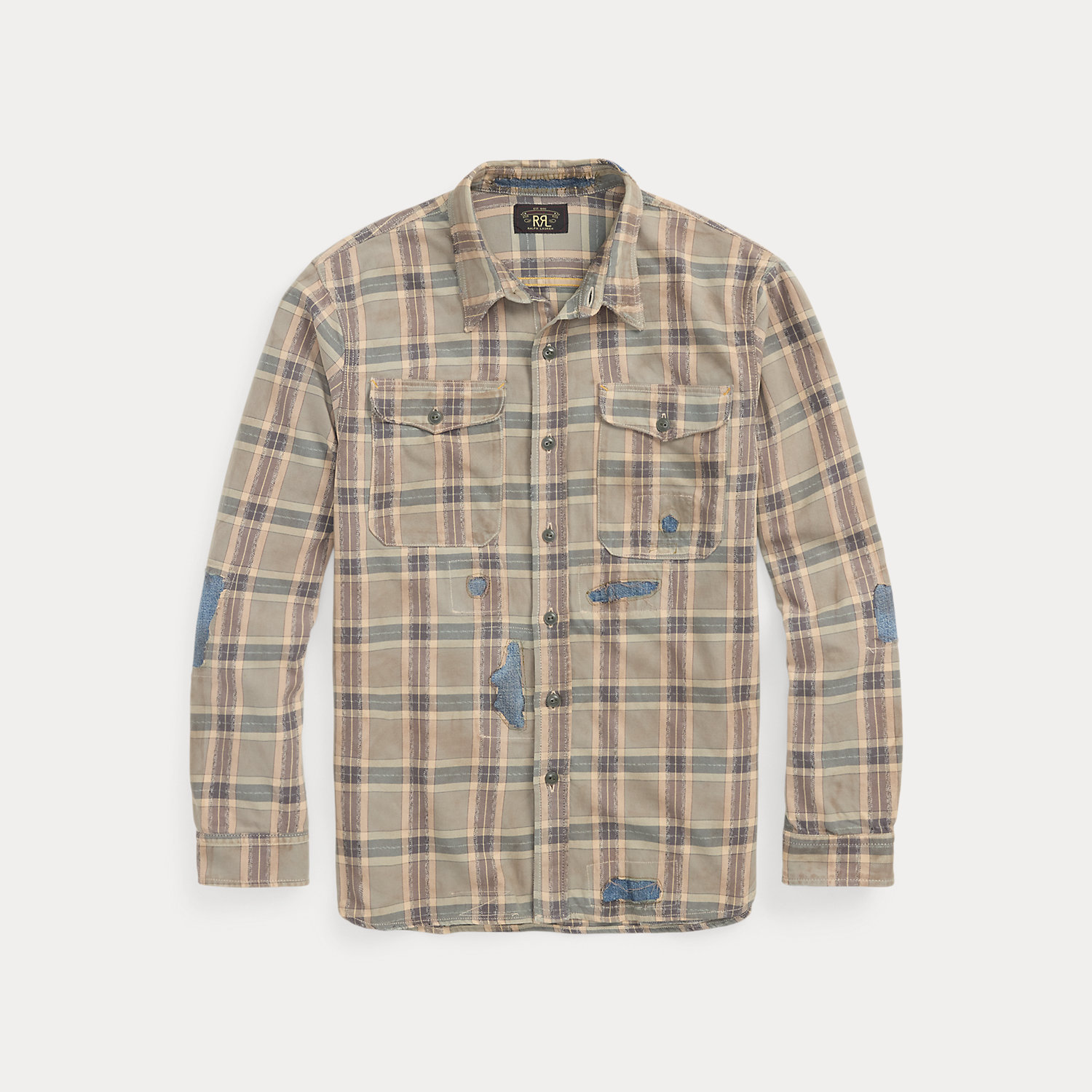 Kariertes Arbeitshemd in Used-Optik von RRL