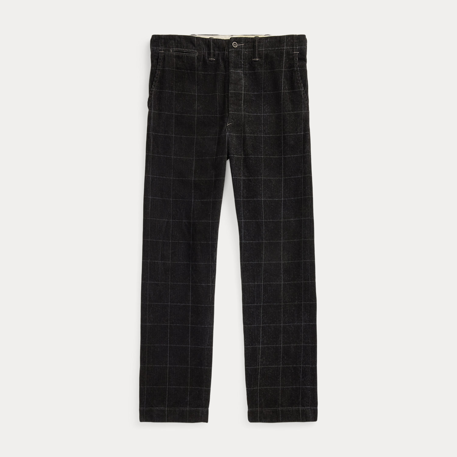 Kordsamt-Offiziershose mit Karomuster von RRL