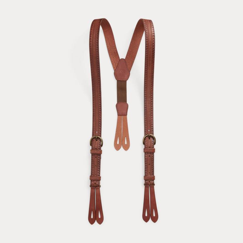 Leder-Hosenträger mit Prägung von RRL