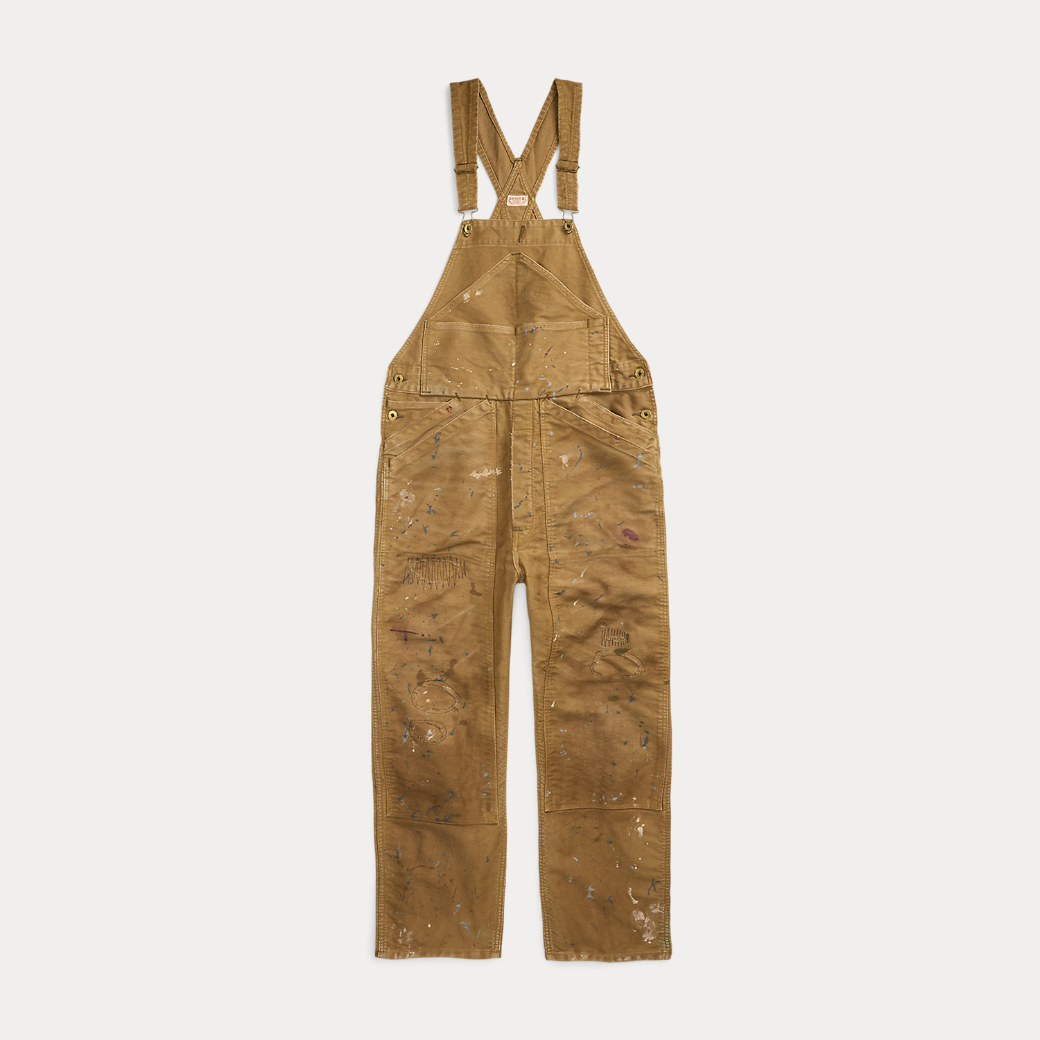 Moleskin-Overall mit Farbspritzern von RRL