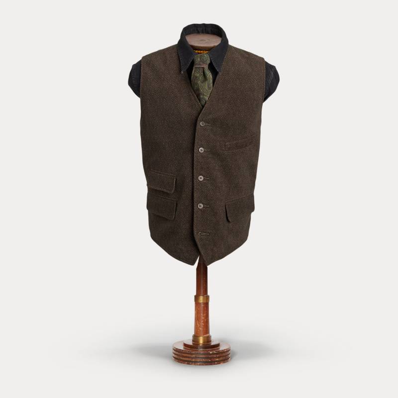 Moleskin-Weste mit Rautenmuster von RRL