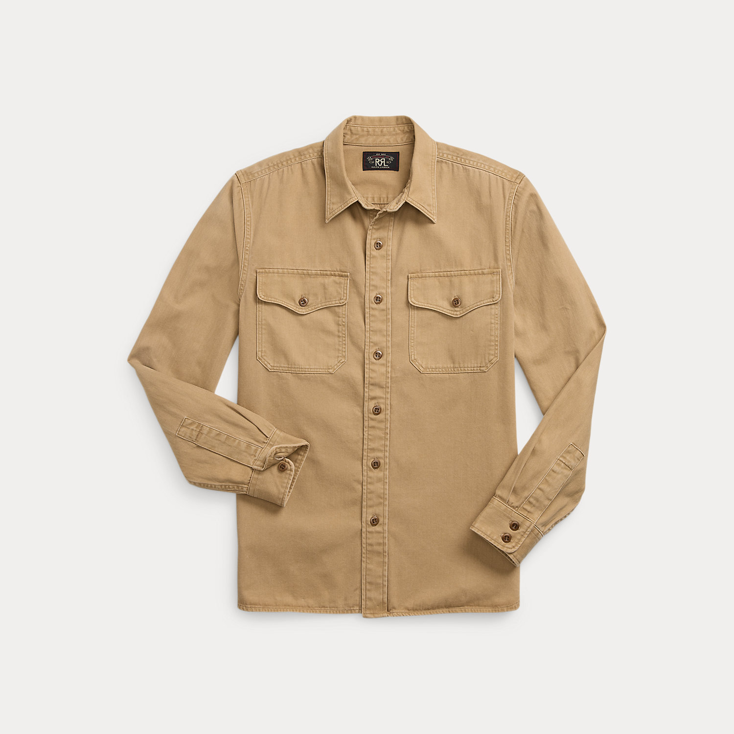 Offiziers-Arbeitshemd aus Twill von RRL