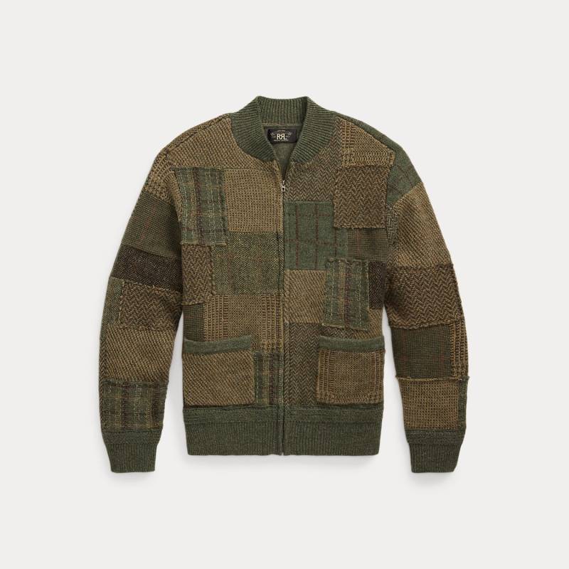 Patchwork-Pulloverjacke mit Kaschmir von RRL