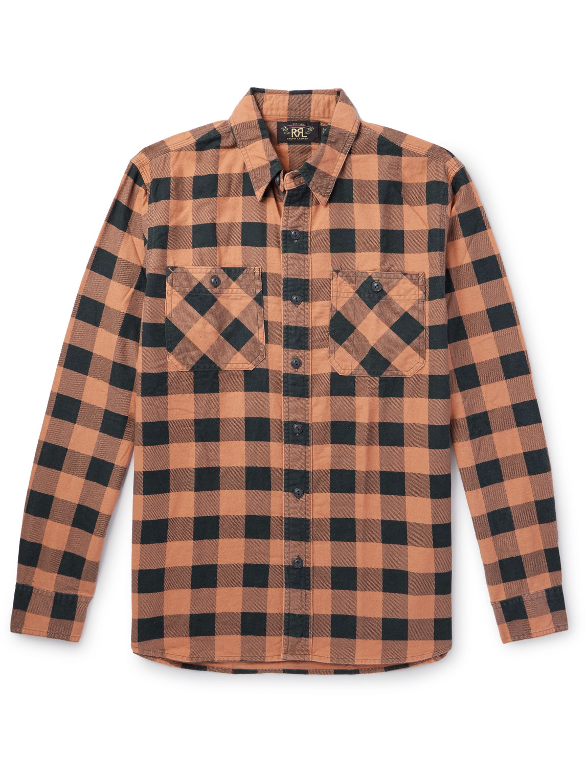 RRL - Hercules Checked Cotton Shirt - Men - Orange - XS von RRL