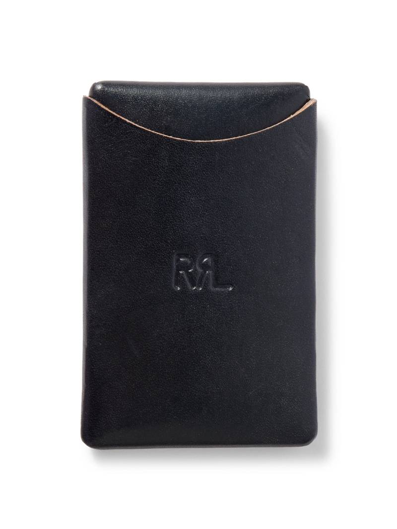 RRL - Logo-Debossed Leather Cardholder - Men - Black von RRL