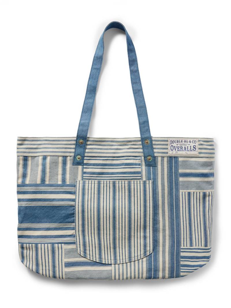 RRL - Naval Patchwork Striped Denim Tote Bag - Men - Blue von RRL