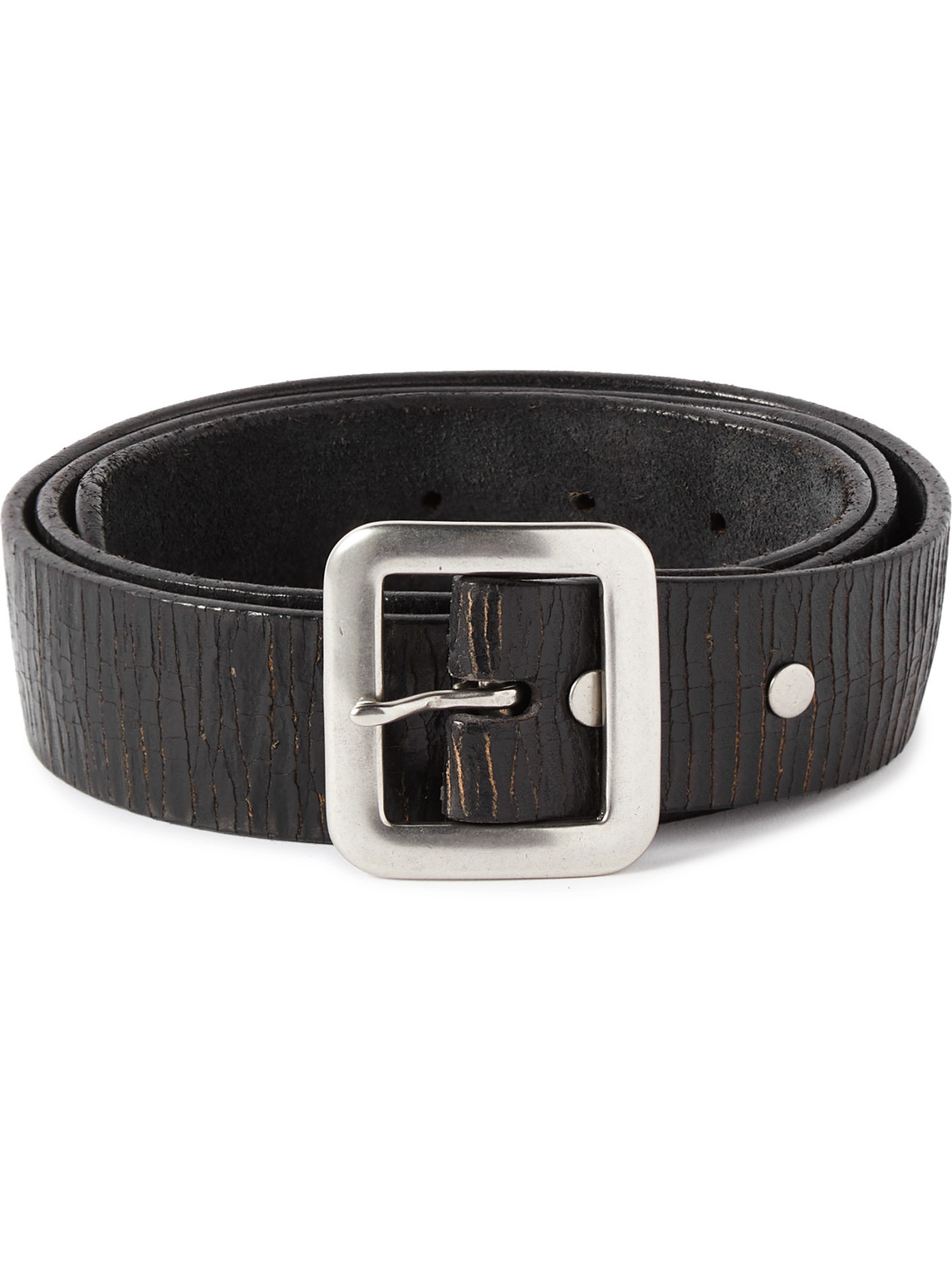 RRL - New Burling 4cm Distressed Leather Belt - Men - Black - UK/US 40 von RRL