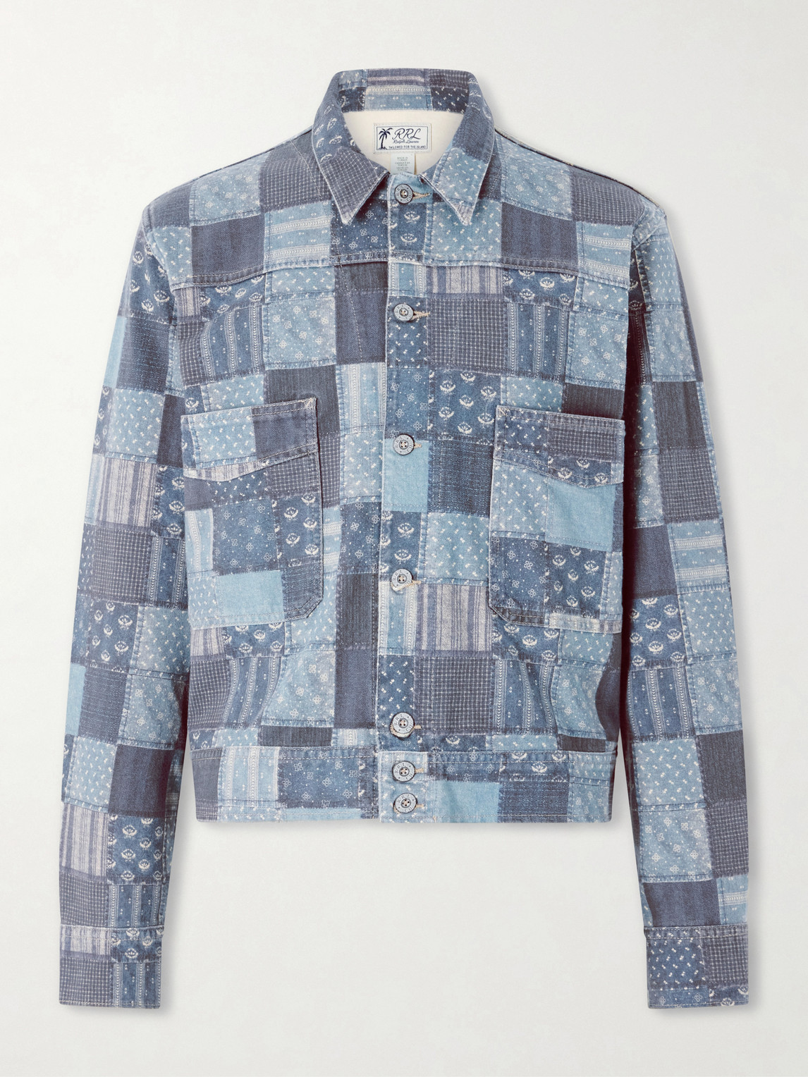 RRL - Patchwork Cotton Jacket - Men - Blue - S von RRL