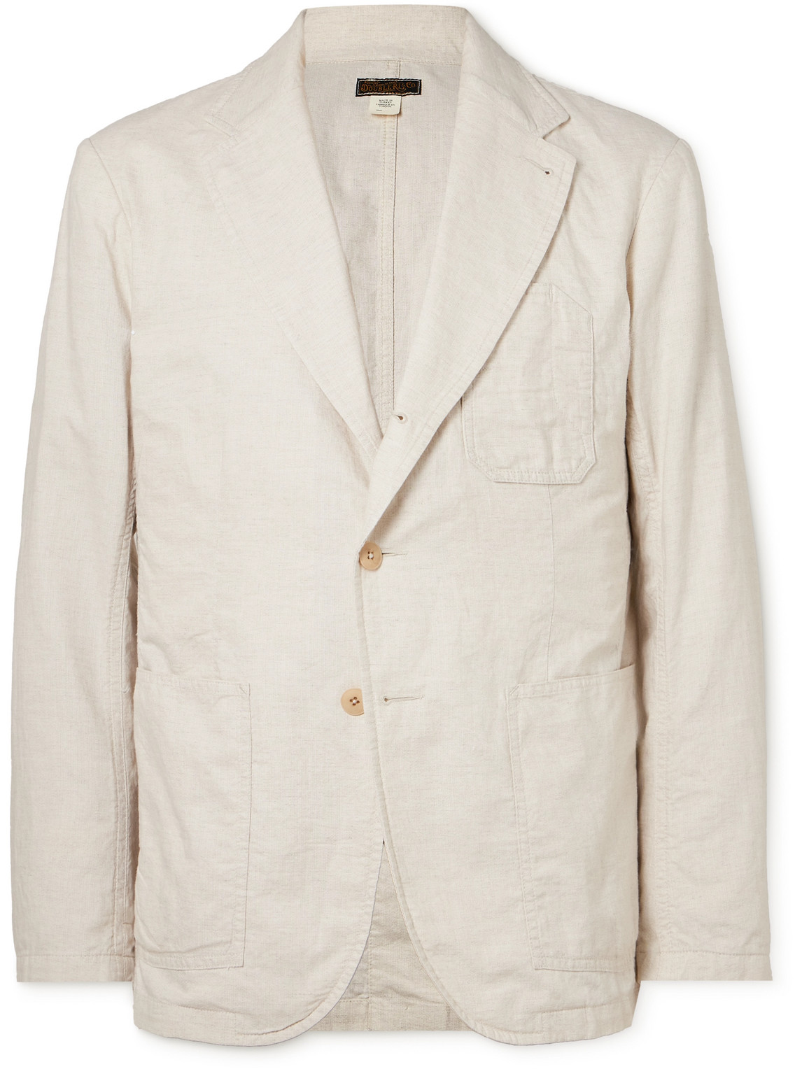 RRL - Saunders Unstructured Cotton and Linen-Blend Suit Jacket - Men - Neutrals - XXL RRL - Saunders Unstructured Cotton and Linen-Blend Suit Jacket - Men - Neutrals - XXL von RRL