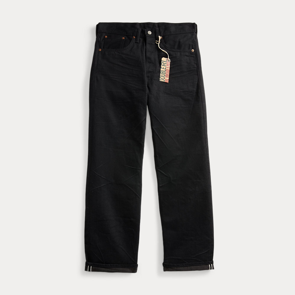Schwarze 5-Pocket-Jeans in Vintage-Optik von RRL