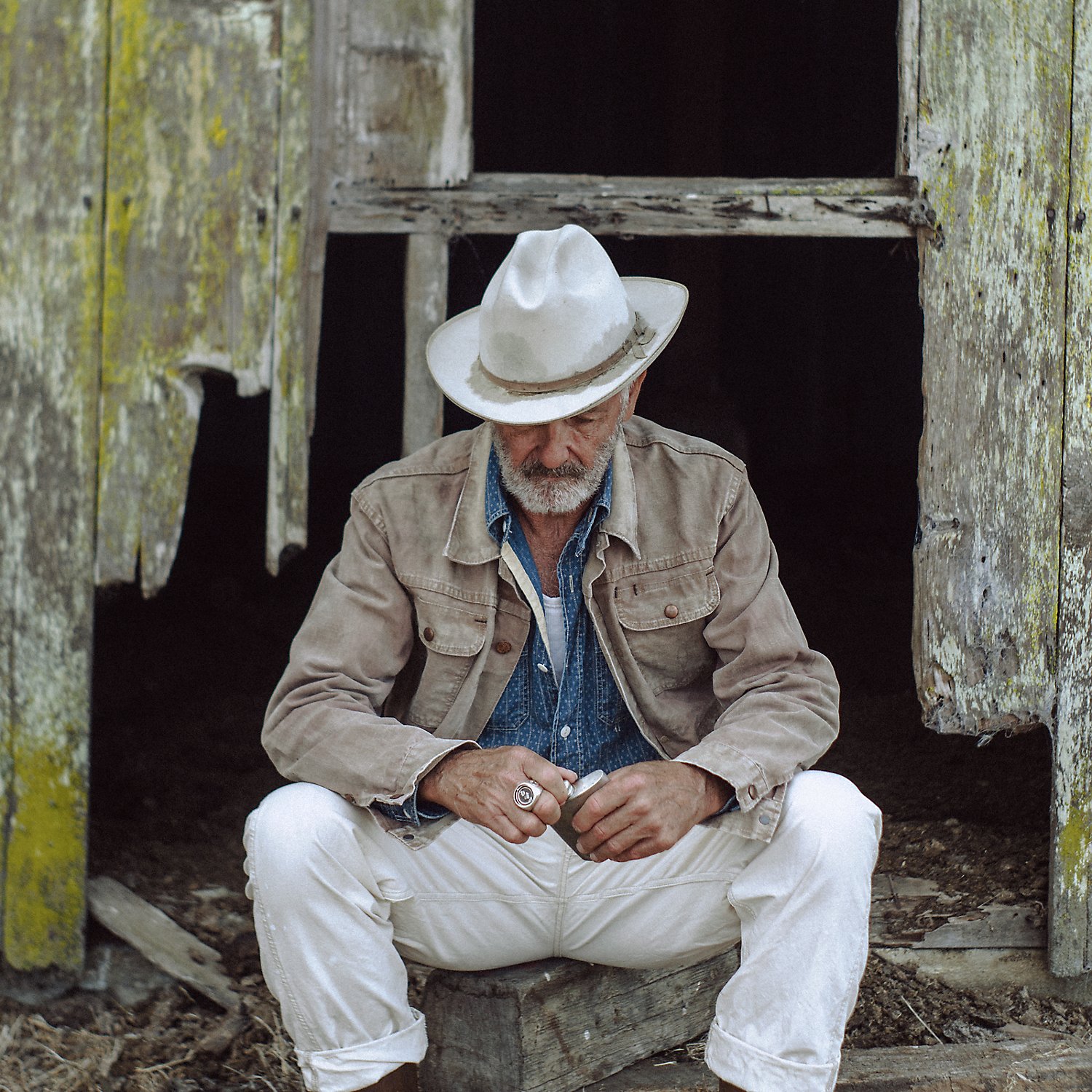 Segeltuch-Truckerjacke in Used-Optik von RRL