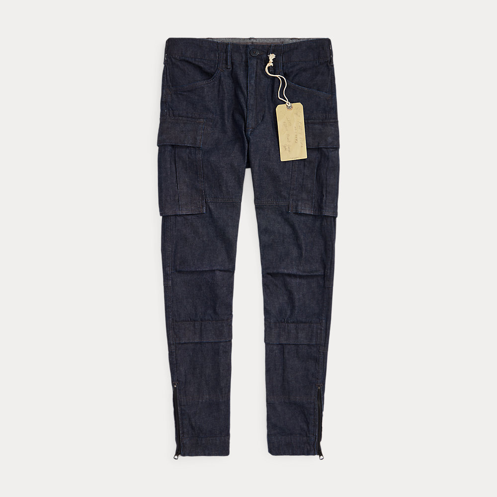 Skinny-Cargohose aus Stretch-Denim von RRL