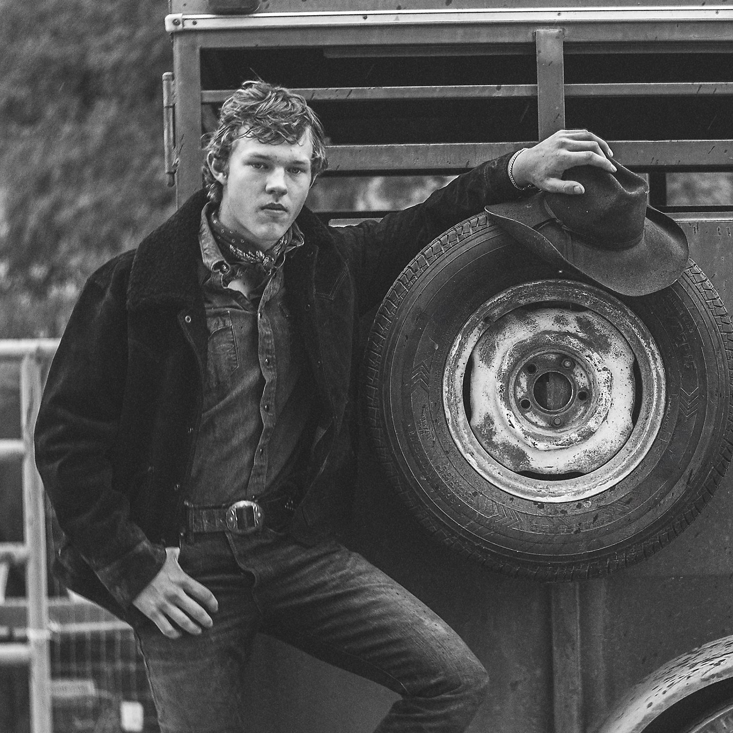 Slim-Fit Bootcut-Jeans in Used-Optik von RRL