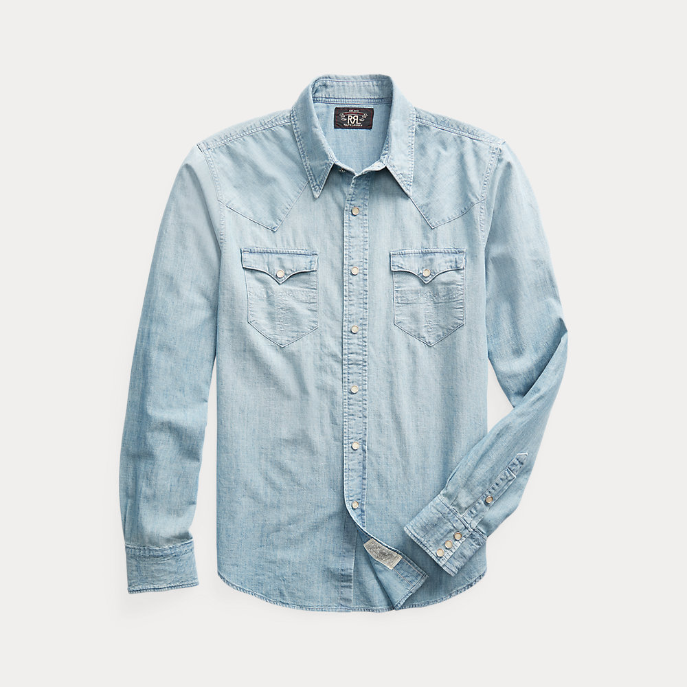 Slim-Fit Chambray-Westernhemd von RRL