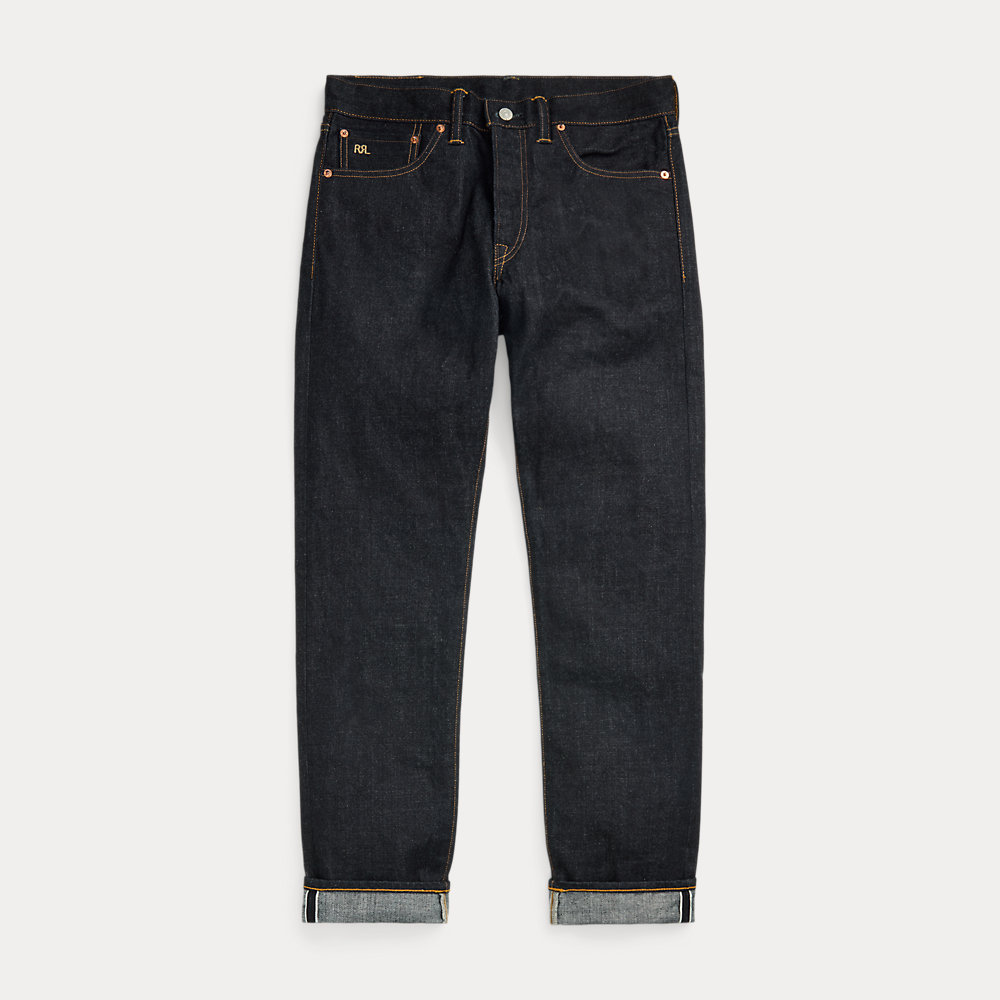 Slim-Fit Jeans mit hoher Leibhöhe Slim-Fit Jeans mit hoher Leibhöhe von RRL