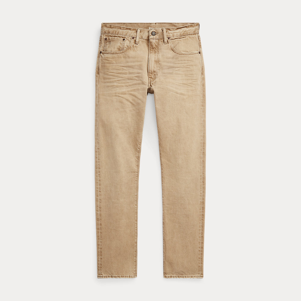 High-Slim-Fit Jeans in Sandbraun von RRL