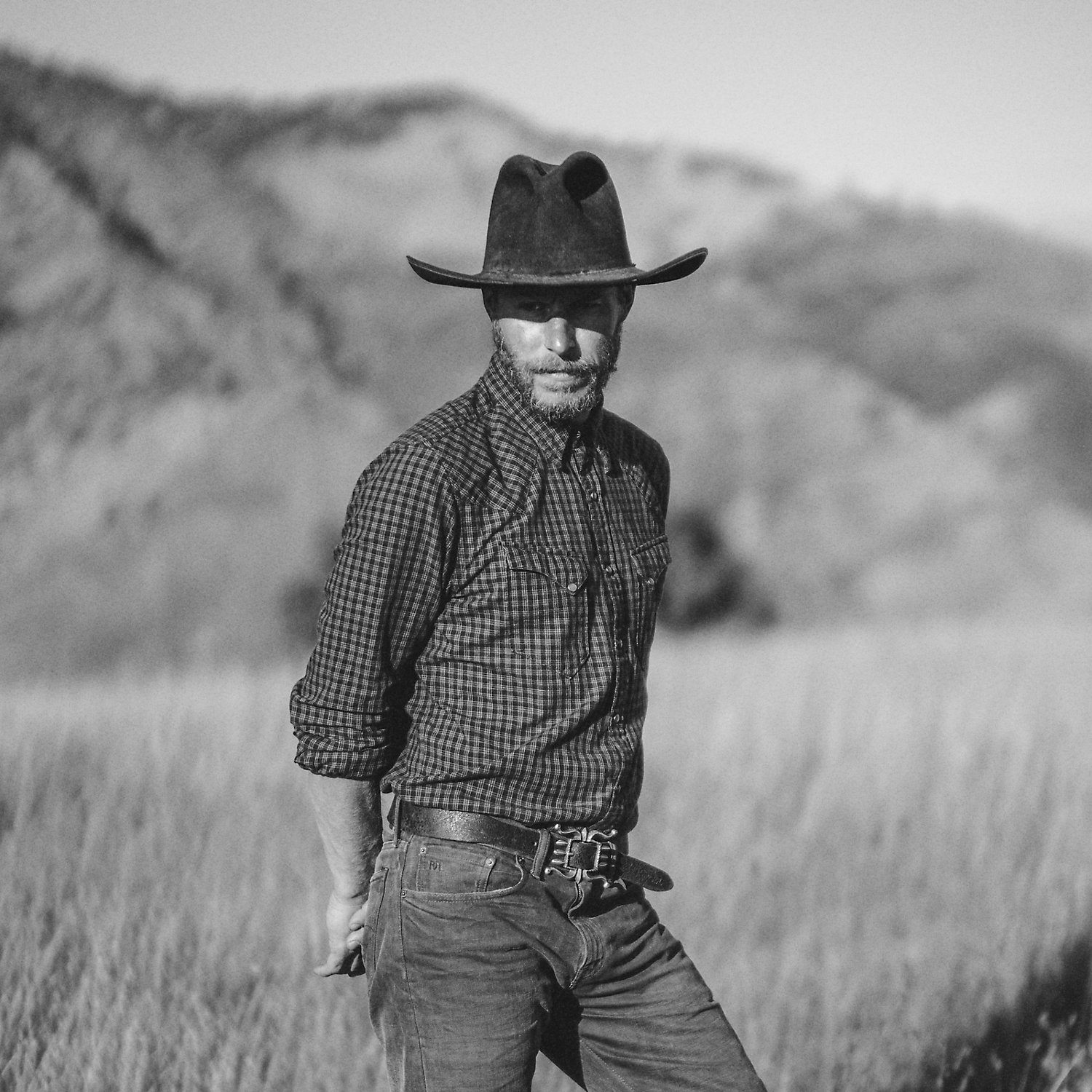 Slim-Fit Karo-Westernhemd von RRL