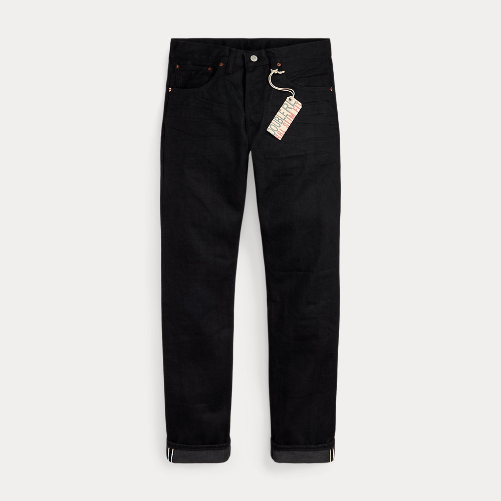 Slim-Fit Selvedge-Jeans in Schwarz von RRL