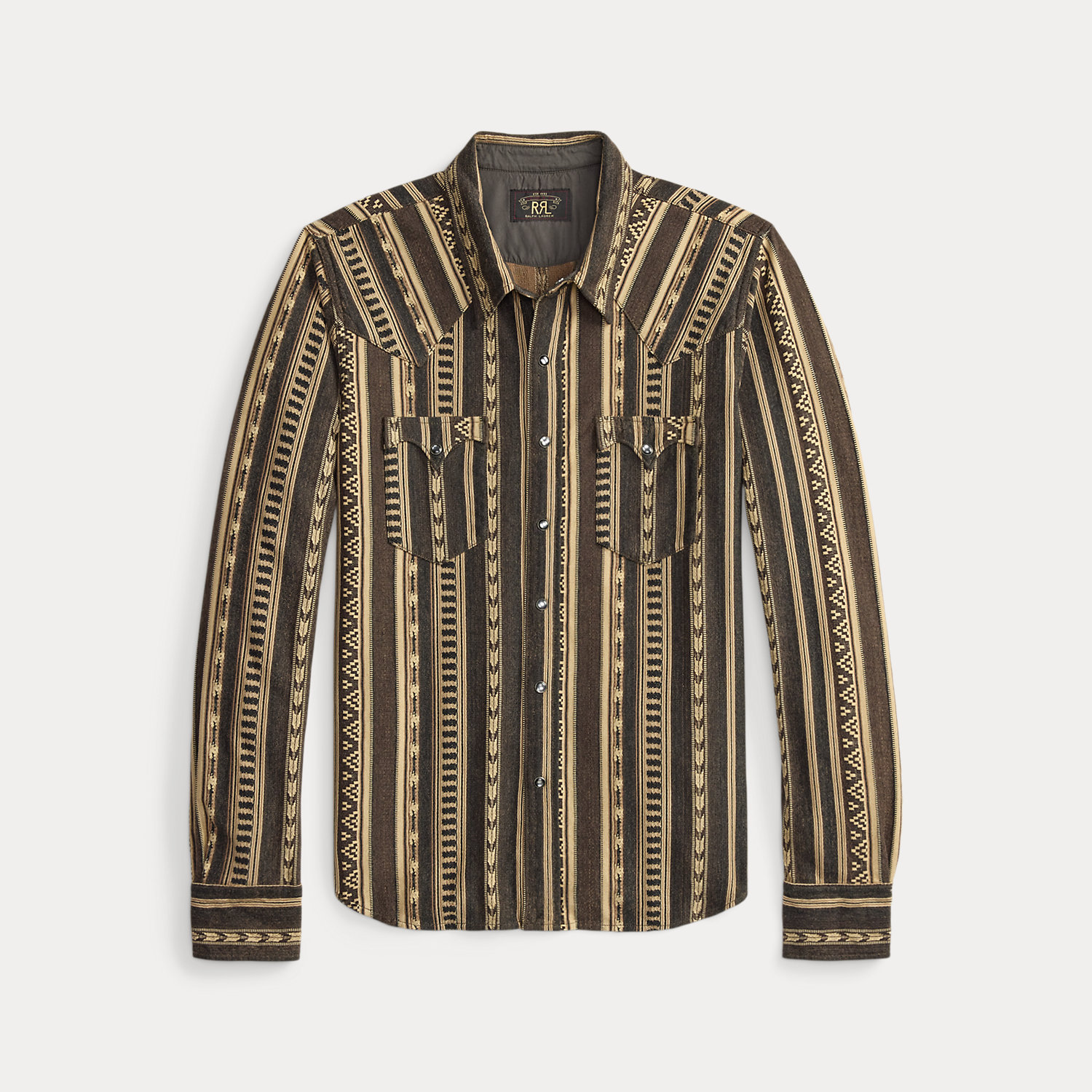 Slim-Fit Westernhemd aus Jacquardstrick von RRL