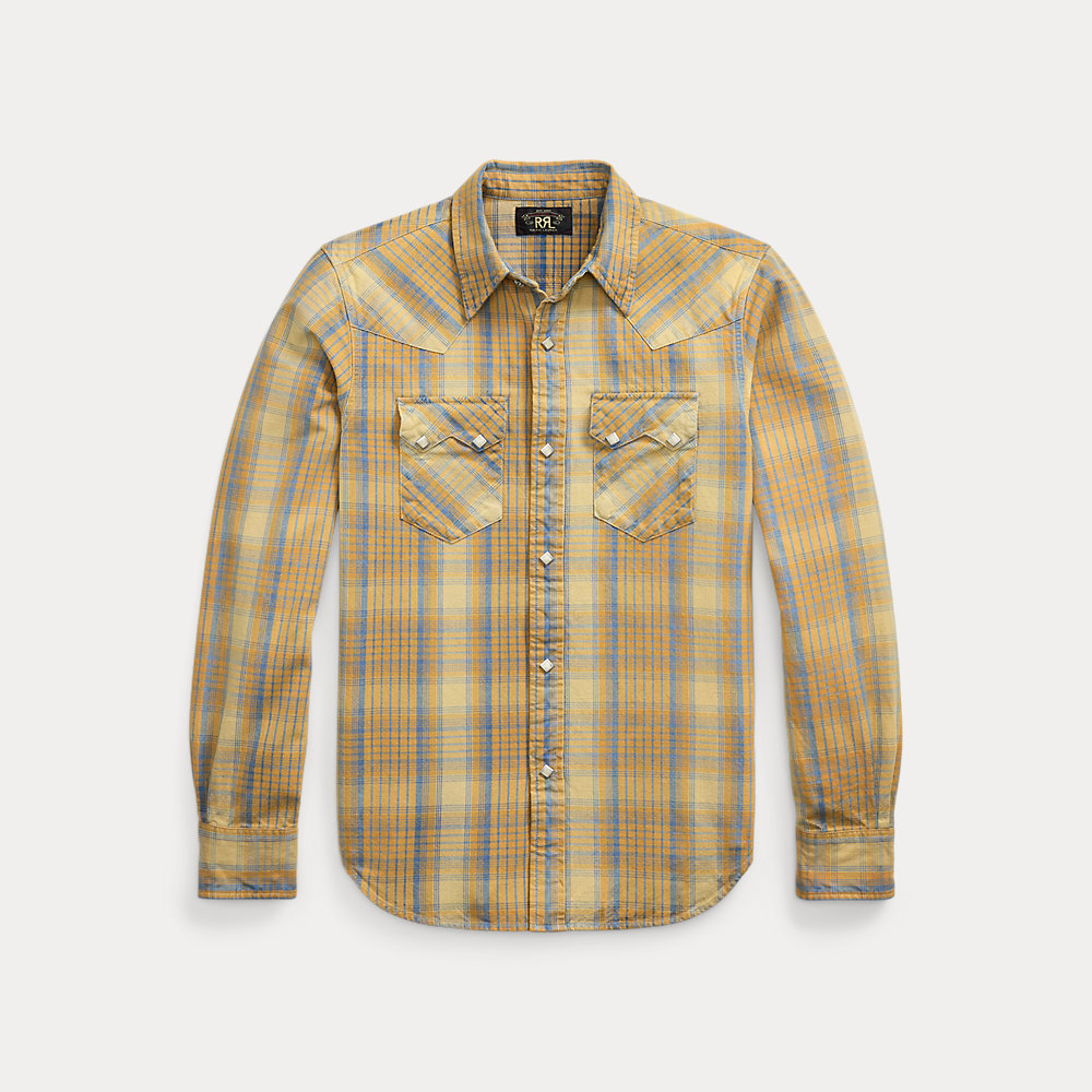Slim-Fit-Westernhemd mit Karomuster von RRL
