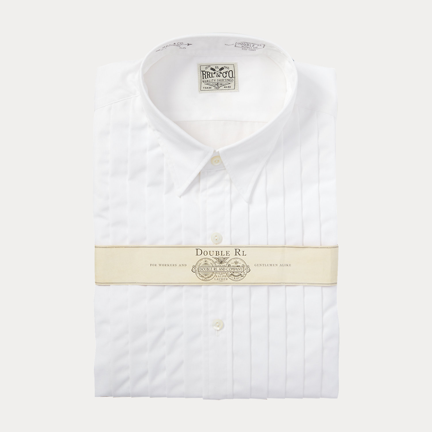 Smokinghemd mit Umschlagmanschetten von RRL