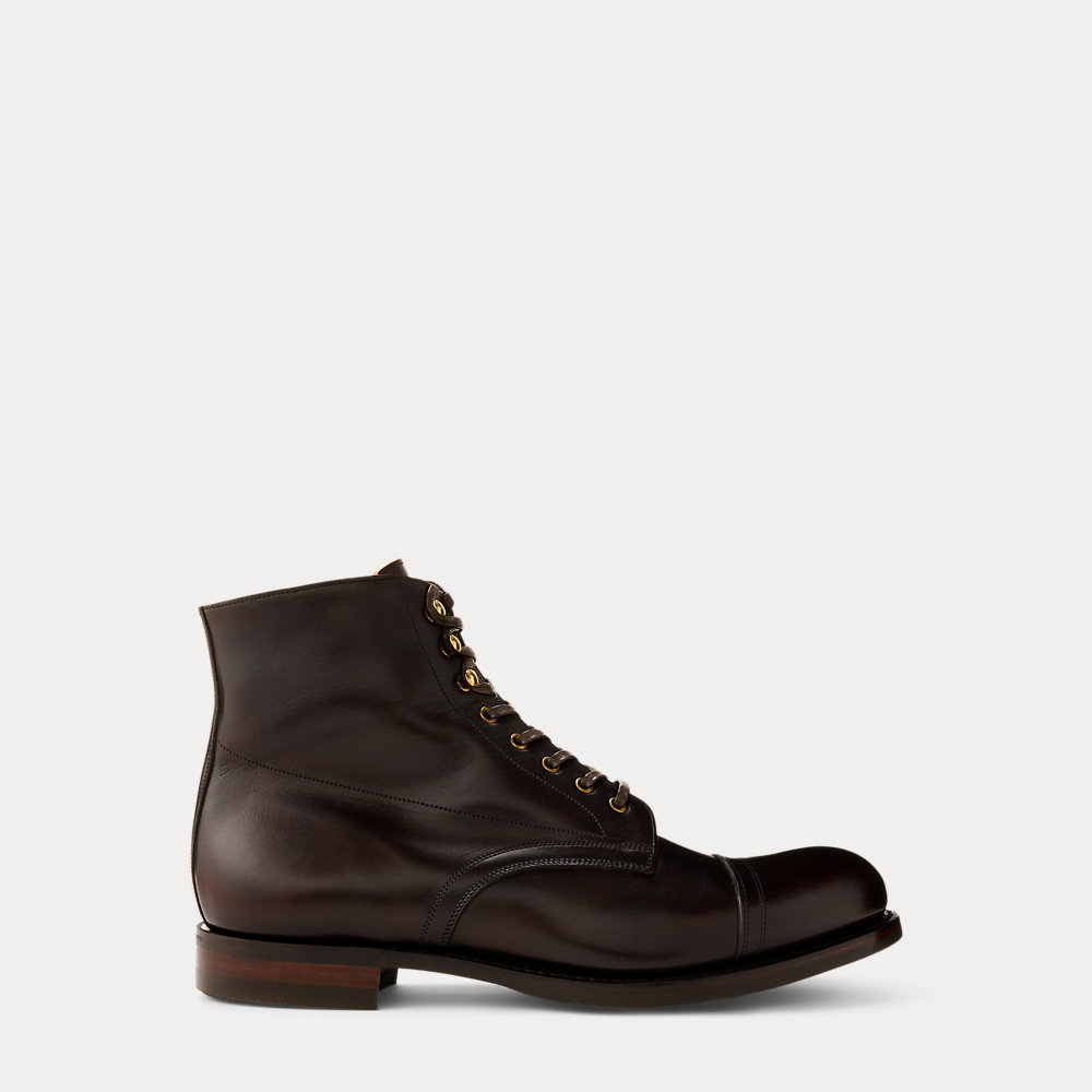 Stiefel aus handpoliertem Leder von RRL