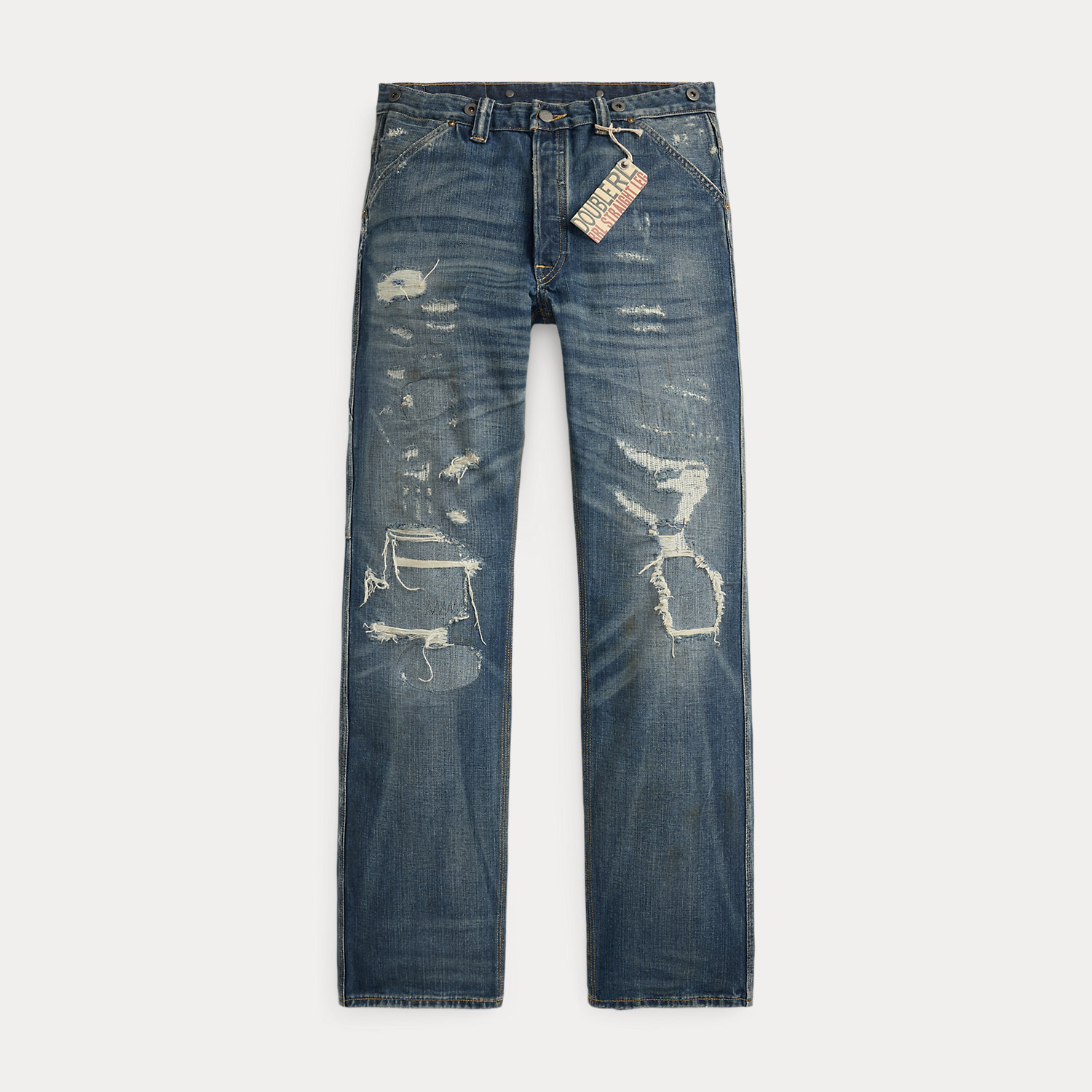 Straight-Fit Jeans Brayton in Used-Optik von RRL