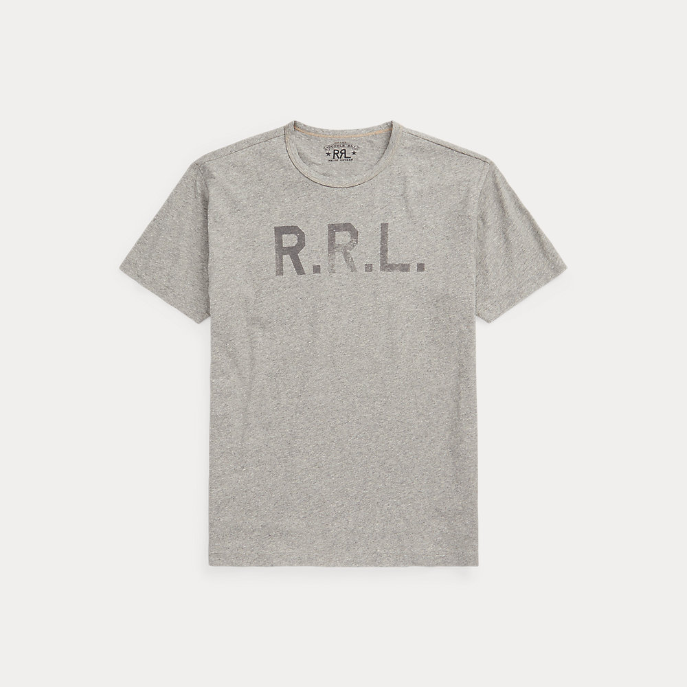 Rundhals-T-Shirt aus Jersey mit Logo von RRL
