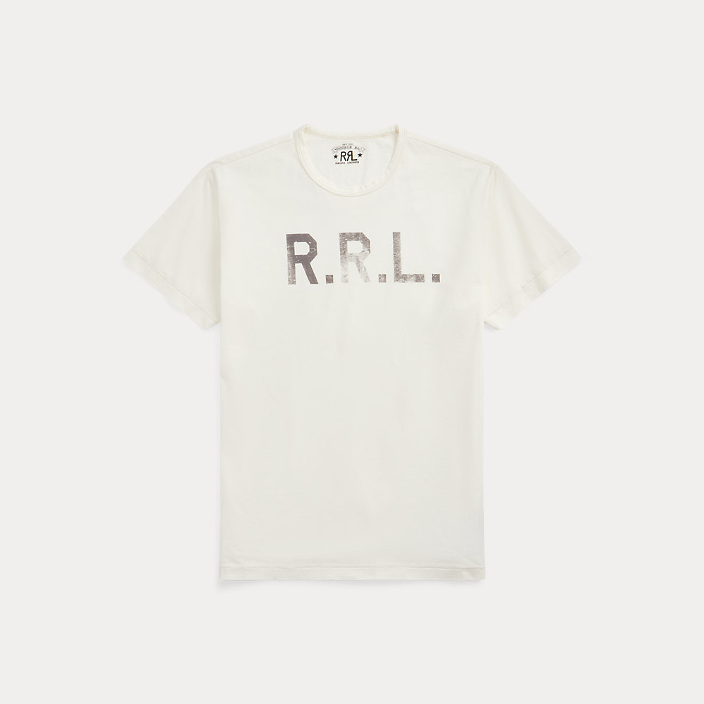 Rundhals-T-Shirt aus Jersey mit Logo von RRL