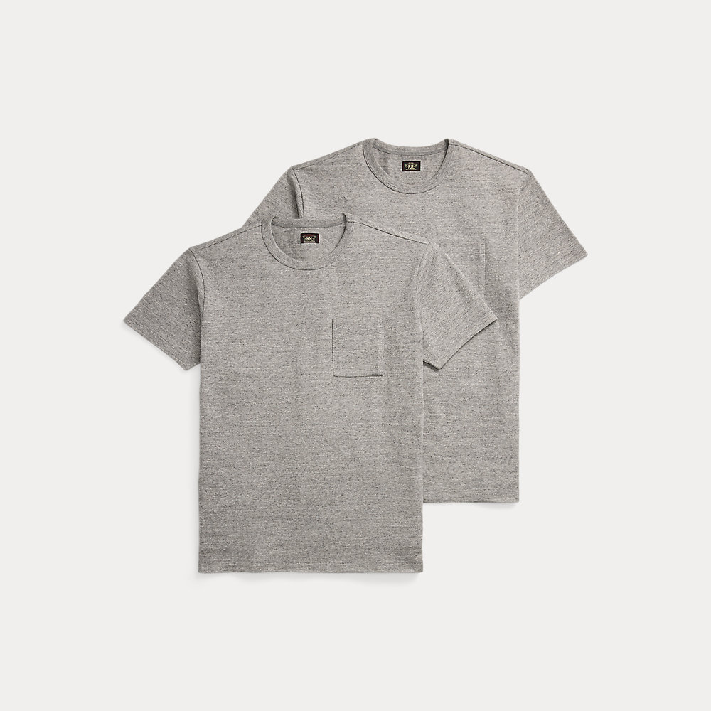 2er-Pack Jersey-T-Shirts mit Tasche von RRL