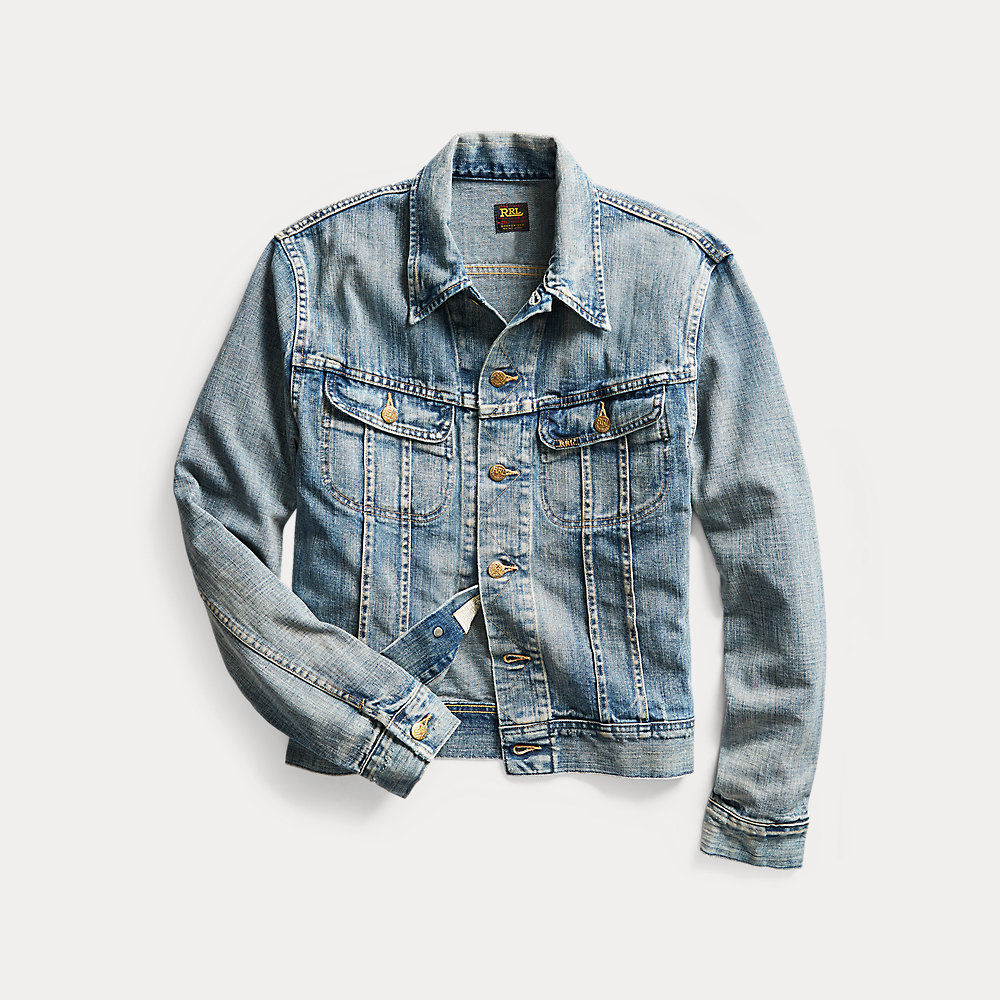 Truckerjacke Leeland aus Indigo-Denim von RRL