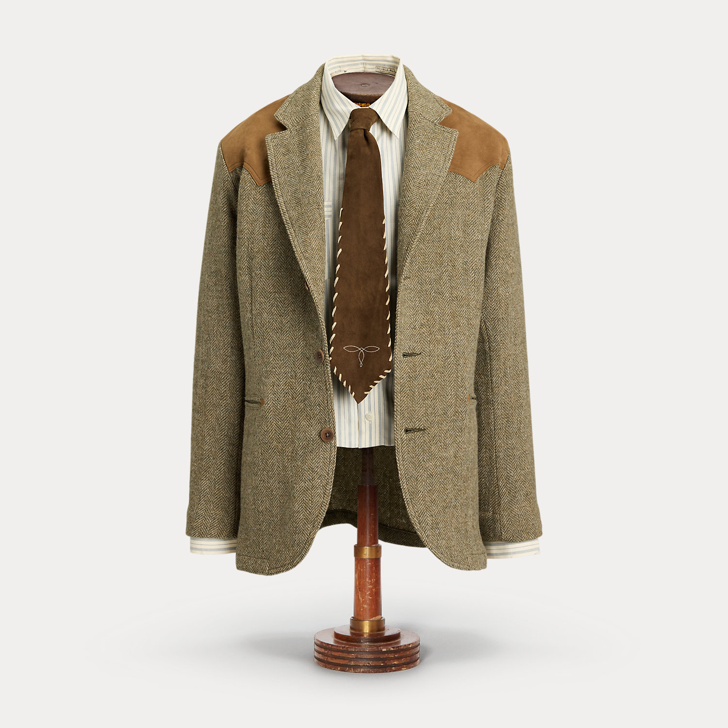 Unstrukturiertes Sakko mit Wildleder von RRL