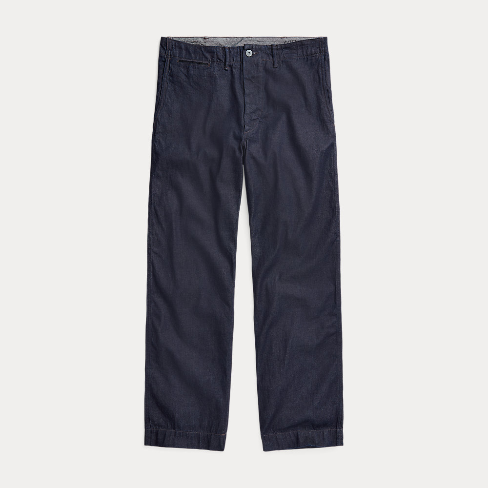 Vorgewaschene Denim-Feldhose in Indigo von RRL