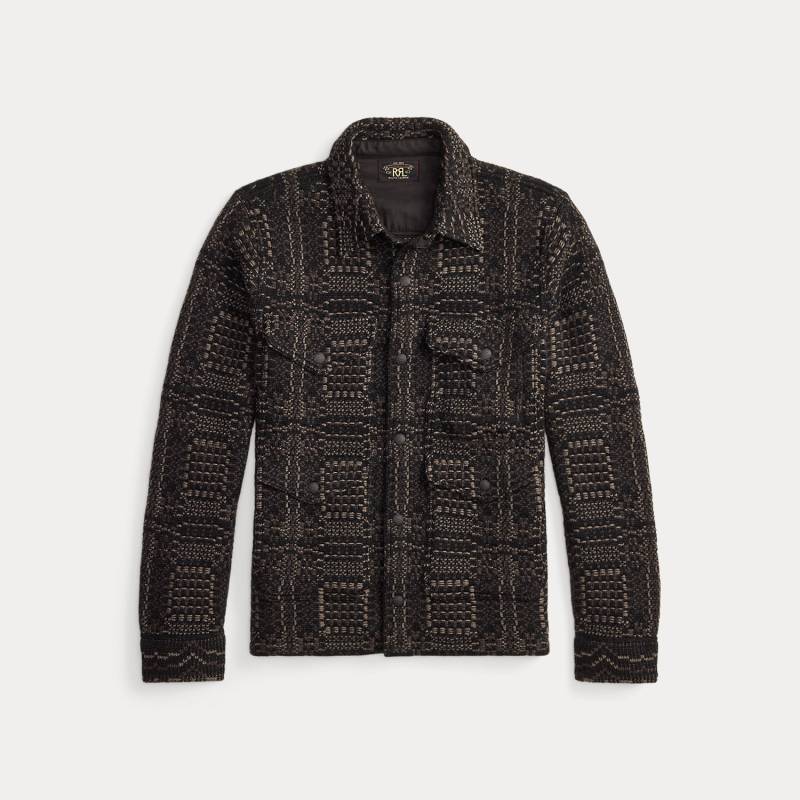 Woll-Hemdjacke im Jacquard-Strick von RRL