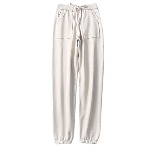 RRMY Damen Hosen aus Kaschmir-Mix (Beige, Large) von RRMY