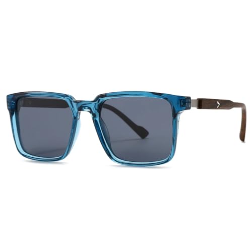 Herren-Sonnenbrille mit Straßenfotografie-Charme, Retro-Optik, polarisiert (blau) von RRNTTTM