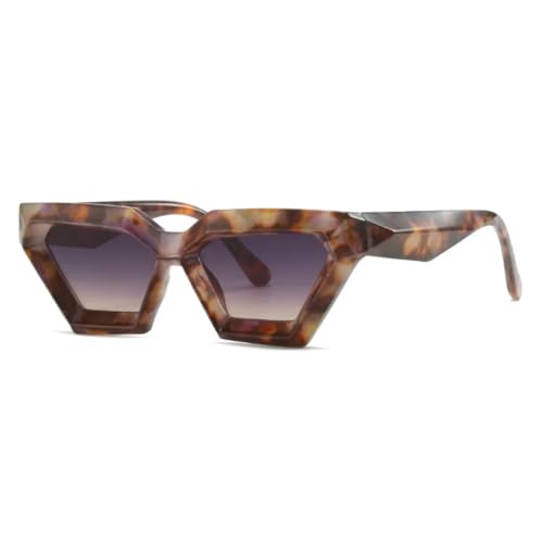 RRNTTTM Damen Sonnenbrille Vintage Mode Herren Cat Eye Sonnenbrille Große Schattierungen Luxus Weiblich UV400 (Leopard) von RRNTTTM