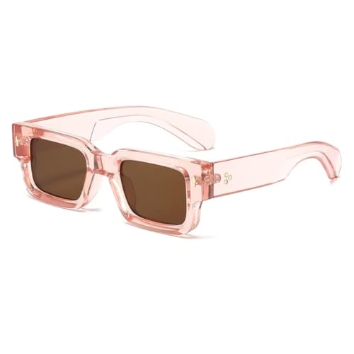 RRNTTTM Kleine Sonnenbrille Damen Herren Luxus Herren Sonnenbrillen Weiblich UV400 Retro (pink) von RRNTTTM