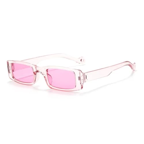 RRNTTTM Kleine Sonnenbrille Damen Mode Rahmen Vintage Sonnenbrille Herren Shades Retro Schwarz (Pink) von RRNTTTM