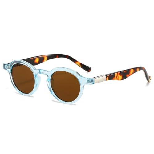 RRNTTTM Retro Kleine Sonnenbrille Damen Herren Shades Fashion Eyewear Luxus Sonnenbrille Uv400 Weiblich (blau) von RRNTTTM