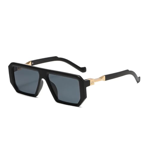 RRNTTTM Retro-Sonnenbrille für Damen, modisch, Farbe, Brillen, UV400, für Herren, trendige Sonnenbrille (schwarz) von RRNTTTM