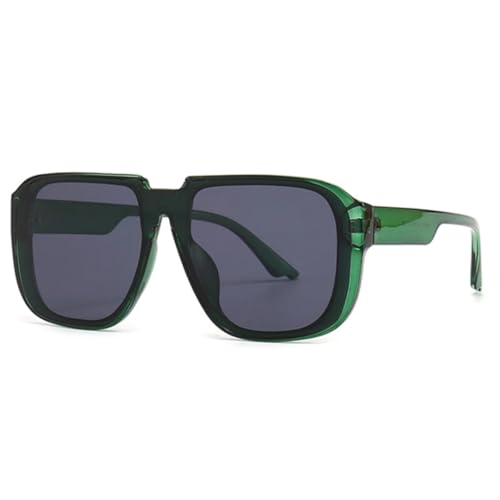 RRNTTTM Retro-Sonnenbrille für Herren, verspiegelt, UV400, modische Sonnenbrille für Herren (grün/grau) von RRNTTTM